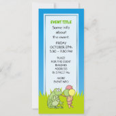 Frosch mit Eiscreme Einladung (Rückseite)