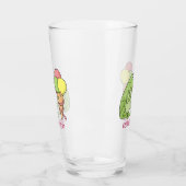 Frosch mit Eiscreme Glas (Links)