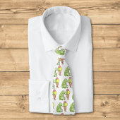 Frosch mit Eiscreme Krawatte