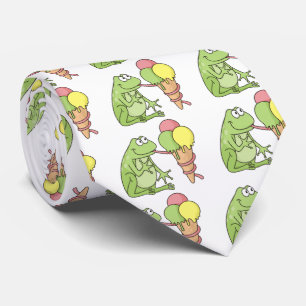 Frosch mit Eiscreme Krawatte