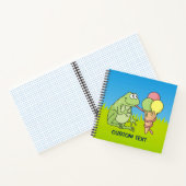 Frosch mit Eiscreme Notizblock (Innenseite)