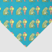 Frosch mit Eiscreme Seidenpapier (Ausschnitt)