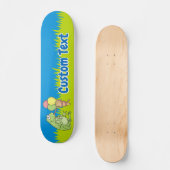 Frosch mit Eiskrem Skateboard (Vorderseite)