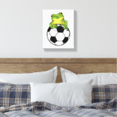 Frosch mit Fußball Leinwanddruck (Insitu (Schlafzimmer))