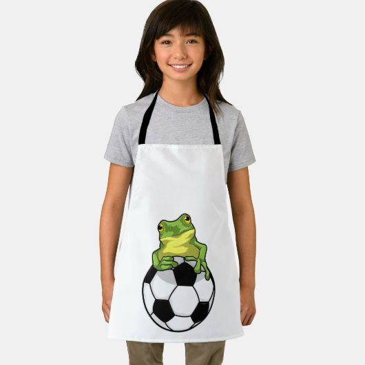 Frosch mit Fußball Schürze (Insitu)