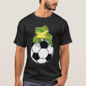 Frosch mit Fußball T-Shirt (Vorderseite)