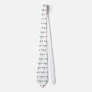 Frosch mit Gewichten grün Krawatte