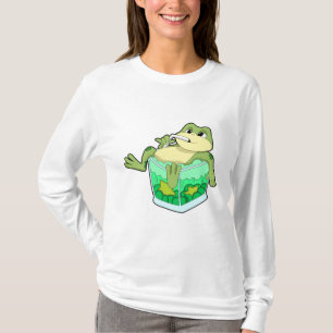 Frosch mit Glas Saft T-Shirt