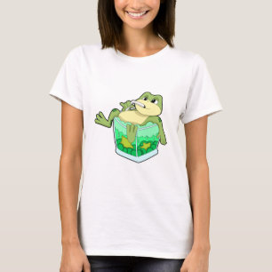 Frosch mit Glas Saft T-Shirt