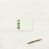 Frosch mit grünem Hut und Kleeblatt Süß Post-it Klebezettel (Auf Schreibtisch)