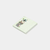 Frosch mit grünem Hut und Kleeblatt Süß Post-it Klebezettel (angewinkelt)