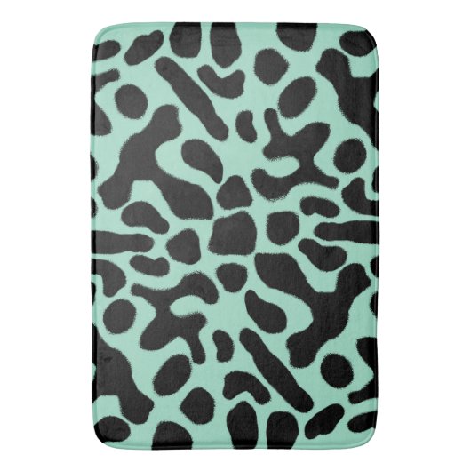 Frosch mit grünem und schwarzem Gift Badematte (Vorderseite Vertikal)