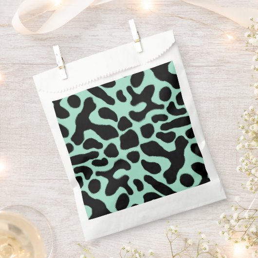 Frosch mit grünem und schwarzem Gift Geschenktütchen (Ausgeschnitten)