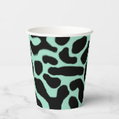 Frosch mit grünem und schwarzem Gift Pappbecher (Rückseite)