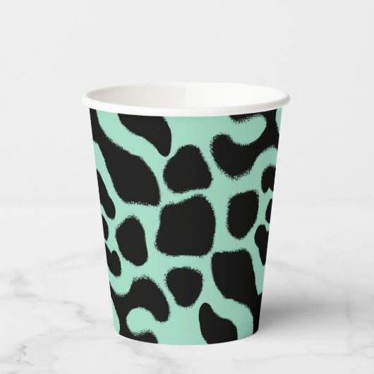 Frosch mit grünem und schwarzem Gift Pappbecher (Links)