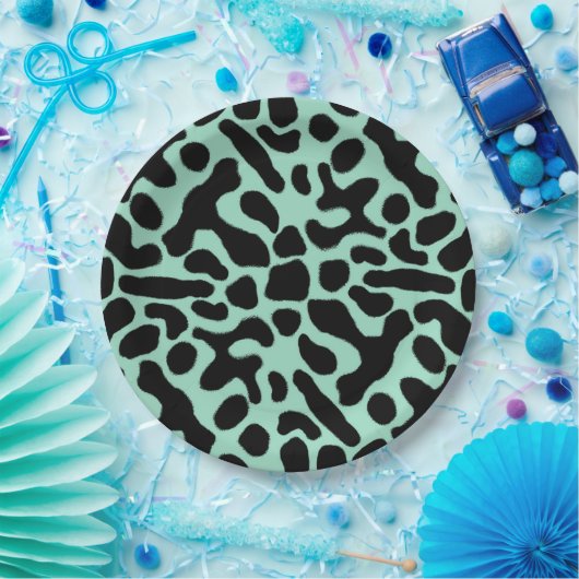 Frosch mit grünem und schwarzem Gift Pappteller (Party)