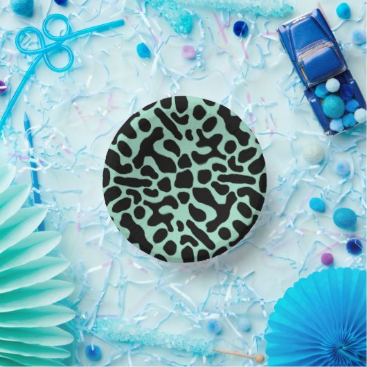 Frosch mit grünem und schwarzem Gift Pappteller (Party)