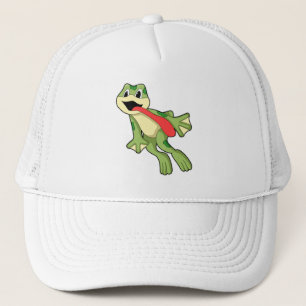 Frosch mit herausgestreckter Zunge Truckerkappe