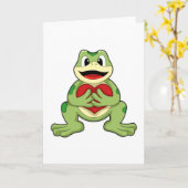 Frosch mit Herz Karte (Gelbe Blume)