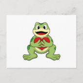 Frosch mit Herz Postkarte (Vorderseite)