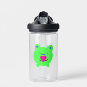 Frosch mit Herzwasserflasche Trinkflasche