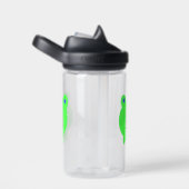 Frosch mit Herzwasserflasche Trinkflasche (rechts)
