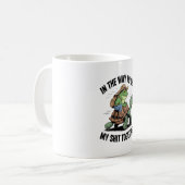 Frosch mit Hut Riding Turtle Kaffeetasse (Vorderseite Links)