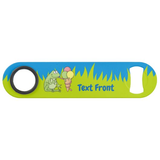 Frosch mit Icecream-Bar-Key Speed Flaschenöffner (Vorderseite (Horizontal))