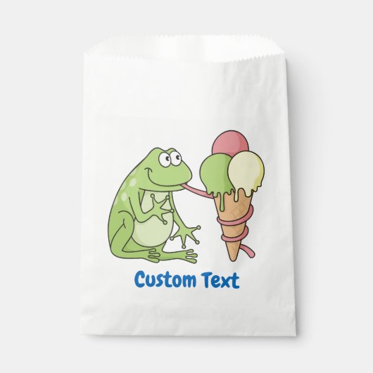 Frosch mit Icecream Gevor Bag Geschenktütchen (Vorderseite)