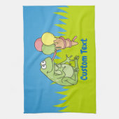 Frosch mit Icecream Handtuch (Vertikal)