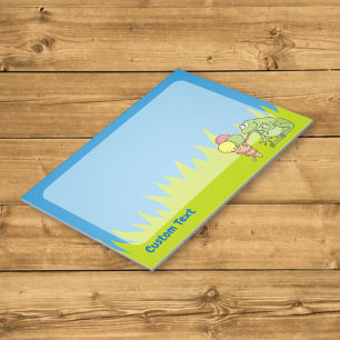 Frosch mit Icecream Notepad Notizblock