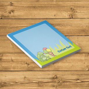 Frosch mit Icecream Notepad Notizblock