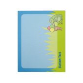 Frosch mit Icecream Notepad Notizblock (Rotiert)