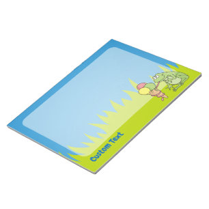 Frosch mit Icecream Notepad Notizblock