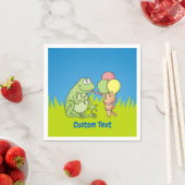 Frosch mit Icecream Paper Napkins Serviette (Beispiel)