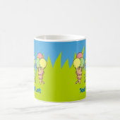 Frosch mit Icecream-Tasse Kaffeetasse (Mittel)