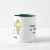 Frosch mit Icecream-Tasse Tasse (Zentrum)