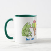 Frosch mit Icecream-Tasse Tasse (Links)
