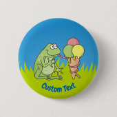 Frosch mit Icecream-Taste Button (Vorderseite)