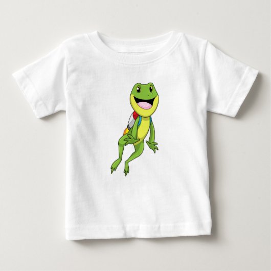 Frosch mit Jetpack Baby T-shirt (Vorderseite)