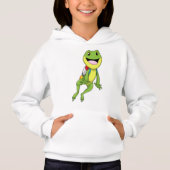 Frosch mit Jetpack Hoodie (Vorderseite)