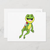 Frosch mit Jetpack Postkarte (Vorne/Hinten)