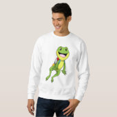 Frosch mit Jetpack Sweatshirt (Vorne ganz)