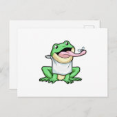 Frosch mit Käfer Postkarte (Vorne/Hinten)