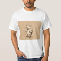 Frosch mit Kaffee – Whimsical Vintage Tier
