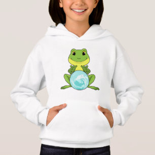 Frosch mit Kristallkugel Hoodie