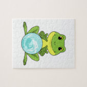 Frosch mit Kristallkugel Puzzle (Horizontal)