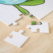 Frosch mit Kristallkugel Puzzle (Seite)