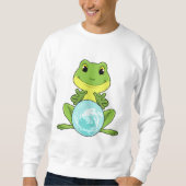 Frosch mit Kristallkugel Sweatshirt (Vorderseite)