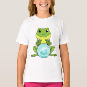 Frosch mit Kristallkugel T-Shirt (Vorderseite)